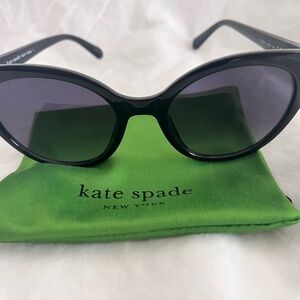 Kate Spade Samantha Black Cat Eye Sunglasses